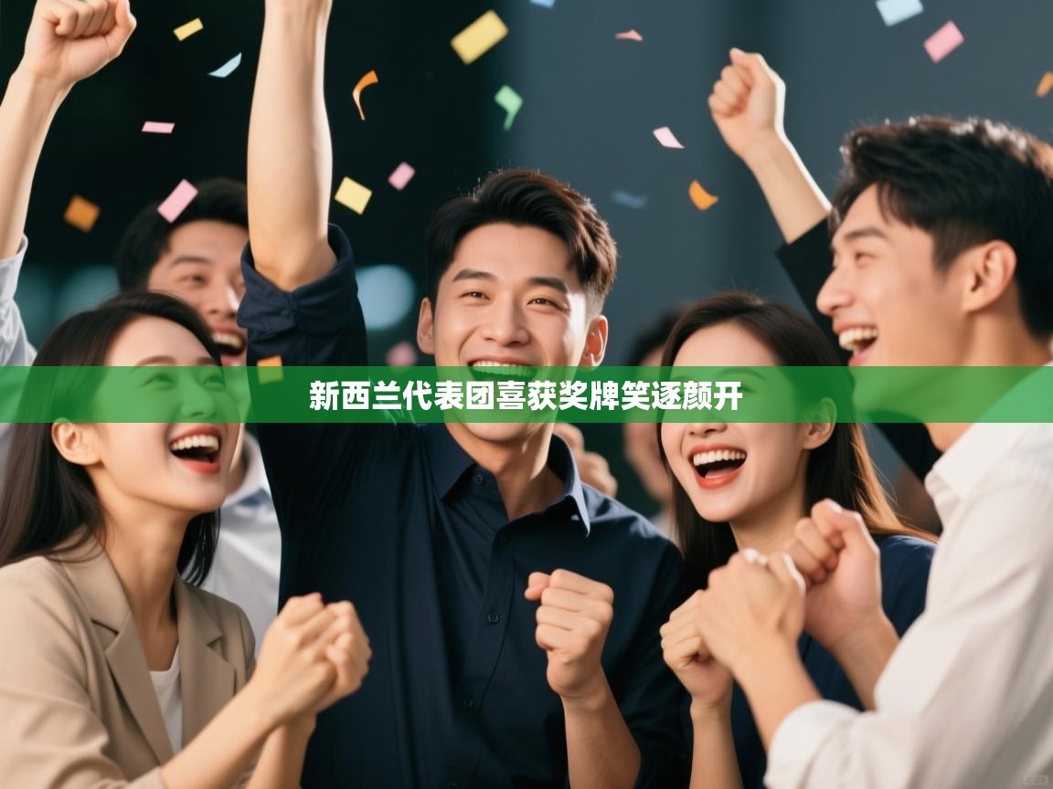 新西兰代表团喜获奖牌笑逐颜开